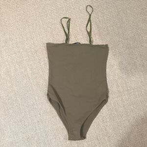Zaful Olive Womens Bodysuit